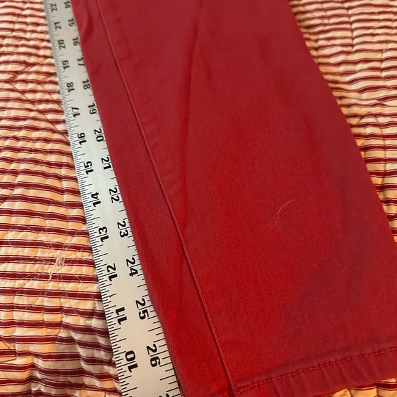 Style & Co. Curvy Skinny Leg Pants in Vibrant Red - Picture 3 of 6